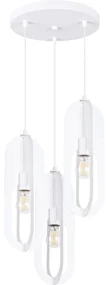 Sollux SL.1361 - Luster na lanku NICUS 3xE27/15W/230V biela SLX1097