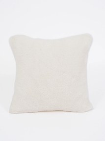 Baránková obliečka na vankúšik mikroplyš 40 × 40 cm – Teddy krémový