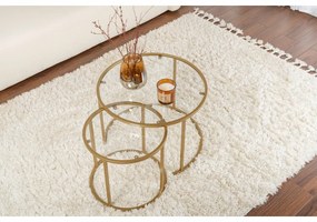 Súprava konferenčných stolíkov Aurum Gold 60 cm, 2 ks
