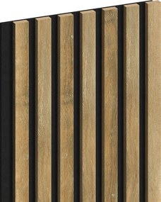 Mexen Lam-F, akustické stenové lamely 275 × 31,5 cm, filc 6 mm, dub medový, S105-275317-2812-066