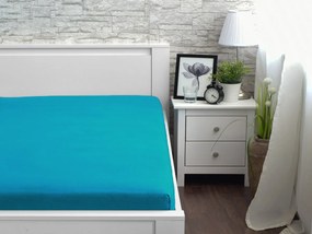 XPOSE® Jersey plachta Exclusive - tyrkysová 90x200 cm