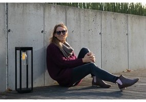 Kanlux 34984 - Vonkajšia lampa VIMO 1xE27/15W/230V 50 cm IP44 čierna