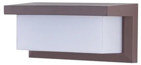 Brilagi - LED vonkajšie nástenné svietidlo so senzorom BRICKY LED/12W/230V hnedé IP54