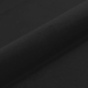 Plyšová taburetka Cilindro čierna