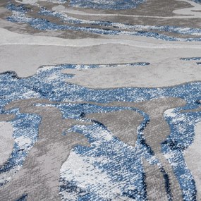 Flair Rugs koberce Kusový koberec Eris Marbled Navy - 160x230 cm