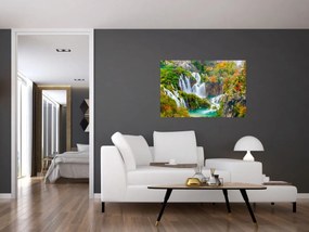 Obraz - Národný park Plitvické jazerá (90x60 cm)