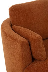 Červenooranzové kreslo Swivel - 100*109*89cm