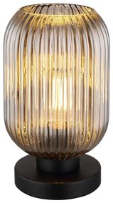 Globo 15469TS - Stolná lampa NORMY 1xE27/40W/230V šedá