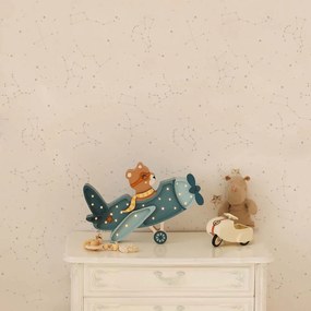 Tapeta hviezdna obloha sivá 280x50cm