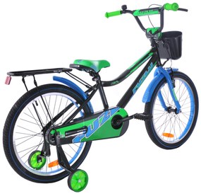 Fuzlu Detský bicykel Thor čierno-modro-zeleno-lesklý 10,5&quot; 20&quot; 2023