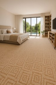 ITC, Koberec metráž Bella Marbella 31, na mieru, šíře 3m,4m,5m, béžová, filc, detská izba