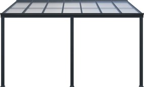 Hliníková pergola BestBerg PZ-13A / 13 m² / sivá