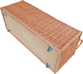HRADIL H025 Prútený kôš na drevo ku krbu kolieska 95x44x35