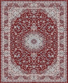 BE Koberec Jasmin 9871 RED – červený obdĺžnikový Rozmer: 160x220 cm