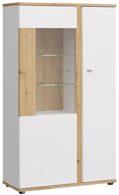Vitrína Avila 2D AILV02 biela/dub artisan