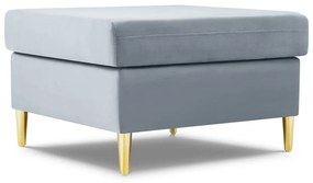 Svetlomodrá zamatová podnožka Kyoto – Cosmopolitan Design