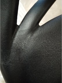 AKCIA Čierna plastová stolička KATO II. akosť