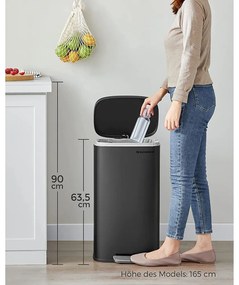 Odpadkový kôš 30 l SONGMICS LTB03BK