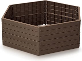 Vyvýšený záhon BASE WOODY 148 cm hnědý
