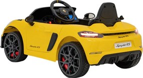 Elektrické autíčko Porsche Spyder RS 718 MP4 žlté
