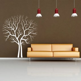 Veselá Stena Samolepka Strom na jeseň Farba: bílá, Veľkosť: 60 x 71 cm