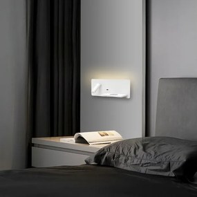 Immax 08285L-LED Nástenné sviet. s pol., USB a bezdr. nab. LED/3W/230V + LED/3W