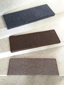 Vopi Nášľapy na schody Astra šedá obdĺžnik, samolepiaci - 25x80 obdĺžnik (rozmer vrátane ohybu)