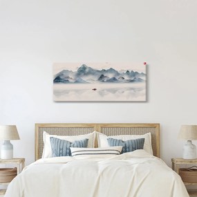 Obraz - Údolie modrých hôr (120x50 cm)