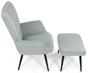 Relaxačné kreslo s podnožkou L7285 BLUE6, modré