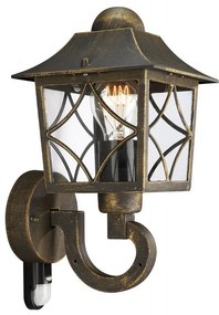 Philips 1747842PN - Vonkajšie nástenné svietidlo so senzorom 1xE27/60W/230V IP44