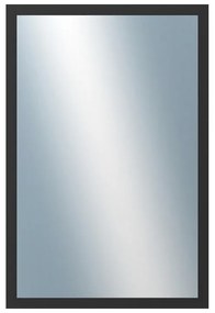 DANTIK - Zrkadlo v rámu, rozmer s rámom 40x60 cm z lišty Hliník čierna (7005021)