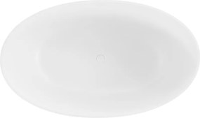 Mexen Parma, voľne stojaca vaňa z konglomerátu 160 x 95 cm, biela matná, 57231609500