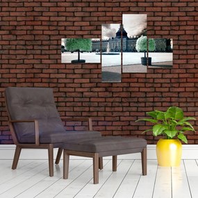 Obraz - záhrada so zámkom