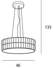 MAXLIGHT P0238 - Luster na lanku DIAMANTE 6xG9/42W/230V pr. 46 cm chróm