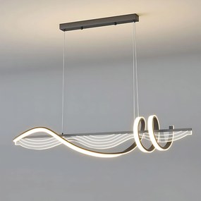 Toolight Toolight, závesné LED svietidlo 100 cm, 3000K, LHJ041-CP, čierna, OSW-50019