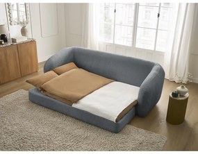 Tmavosivá ženilková rozkladacia pohovka 228 cm Neyo – Bobochic Paris