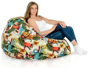 INTERMEDIC Sedací vak Bag Sako Cuba – 300 L, polyester, motív Kuba Veľkosť: XXL