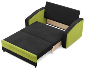 Pohovka ORION čierna / limetková