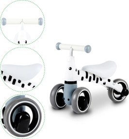 ECOTOYS detské odrážadlo Zebra, EVA kolesá, 12–36 mes., ľahké, s blokádou riadenia