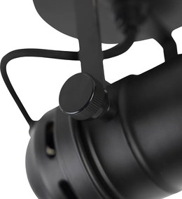 Priemyselné štúdiové reflektorové svetlo čierne GU10 s klapkami - Movie