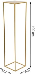 Stojan na kvety 100x24 cm zlatá