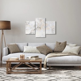 Obraz bielej mandaly (90x60 cm)