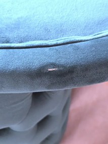 Dizajnová leňoška Chesterfield zelený zamat - II. Trieda