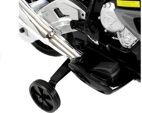 LEAN CARS Elektrická motorka pre deti BMW S1000RR strieborná trojkolesová