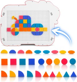 Puzzle magnetická tabuľa tangram pre deti Ricokids RK-823