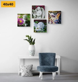 Set obrazov nádych nebeského pokoja Varianta: 4x 40x40