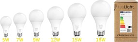 LED žiarovka E-27 5W RSL020 neutrálna biela