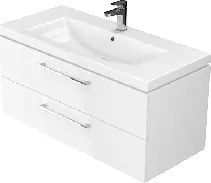 Cersanit Lara Como, závesná skrinka s umývadlom, 994×447×460 mm, biela lesklá, S801-191-DSM