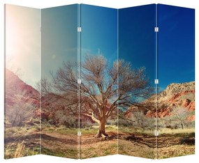 Paraván - Strom v púšti (210x170 cm)