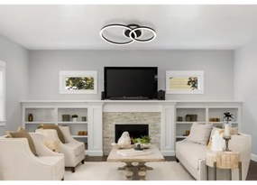 Globo 48039-30 - LED stropné svietidlo LORETTA LED/30W/230V pr. 33x50 cm čierne